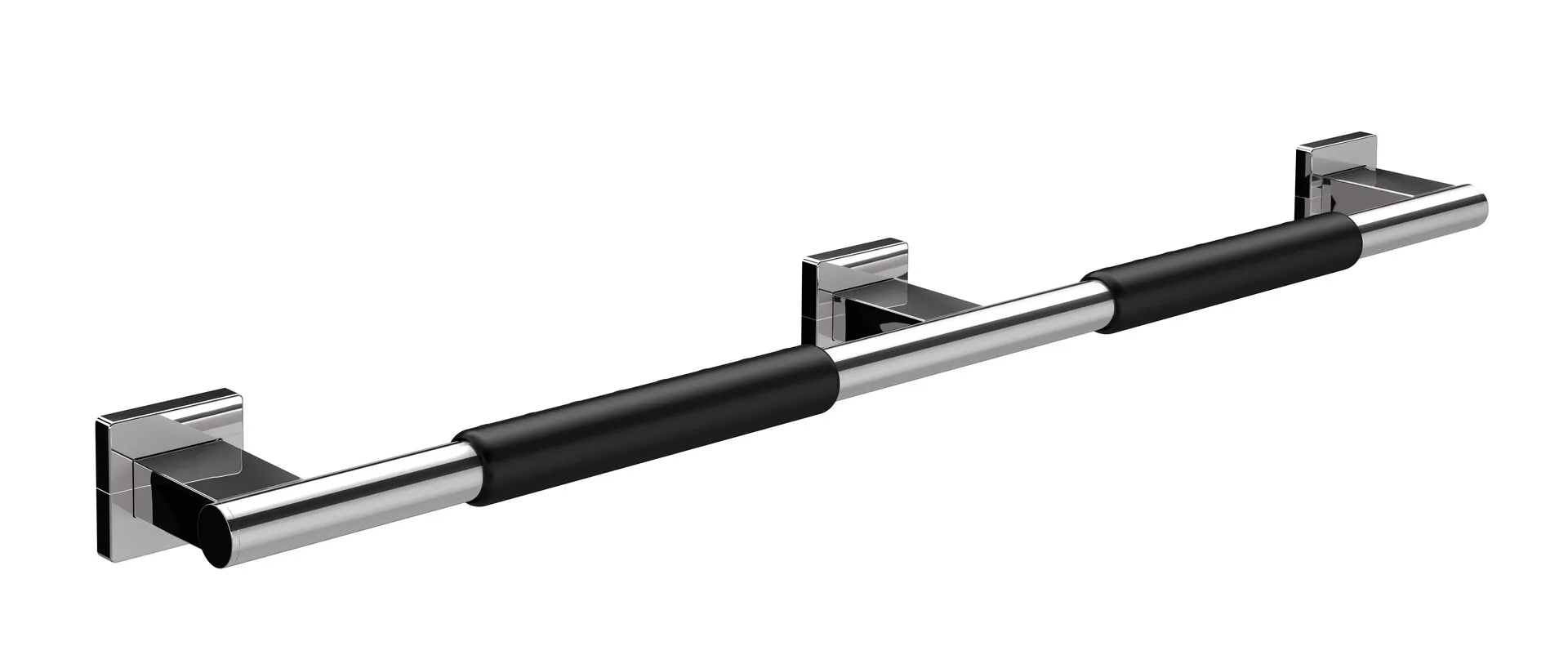 emco Haltegriff „system 2“ mit rutschhemmender Ummantelung in chrom / schwarz