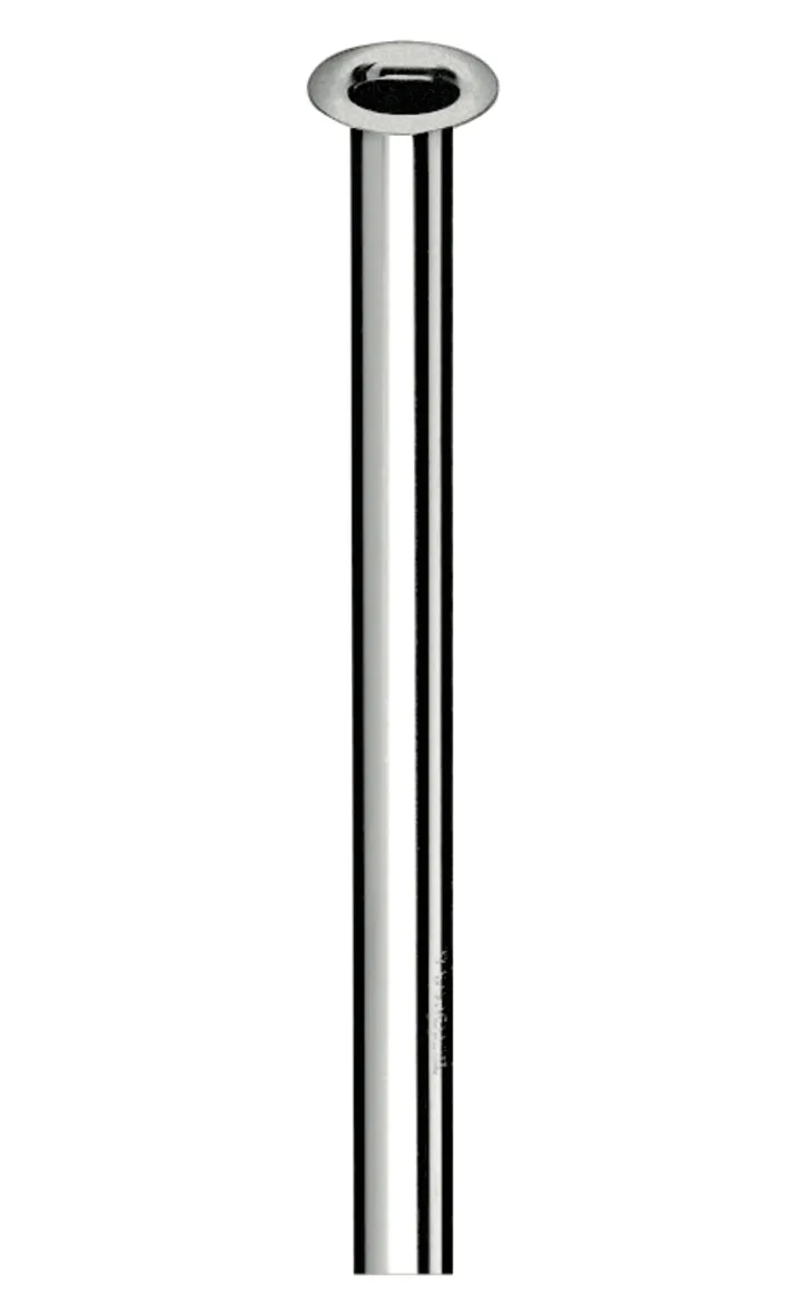 Kupferrohr Ø 10 mm, Einerseits mit Bördel Ø 18 mm für G 1/2 Überwurfmutter, andererseits glatt, 1000 mm, chrom