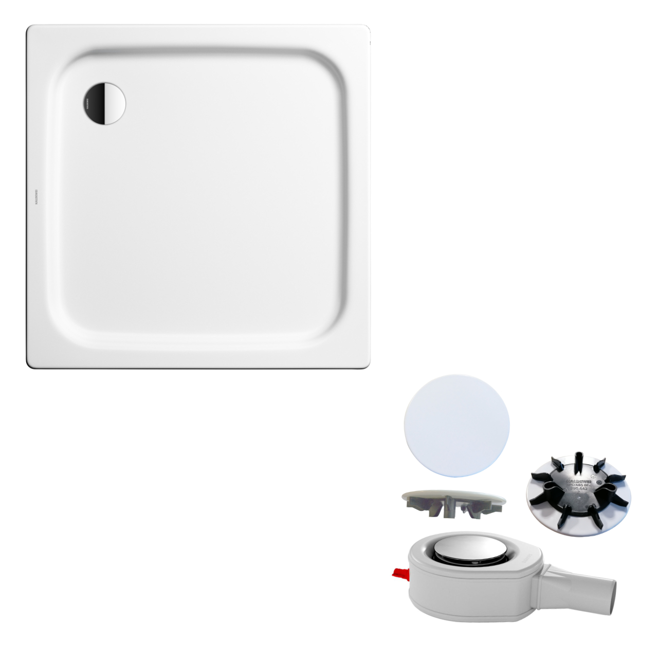 quadrat Set Duschwanne Duschplan 90 × 90 mit Träger und Ablauf+Deckel 90 × 90 cm, , quadrat Set Duschwanne Duschplan 90 × 90 mit Träger und Ablauf+Deckel 90 × 90 cm, ,