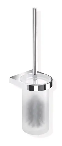 HEWI WC-Bürstengarnitur System 800, chrom, Glas Kristall satiniert HEWI WC-Bürstengarnitur System 800, chrom, Glas Kristall satiniert