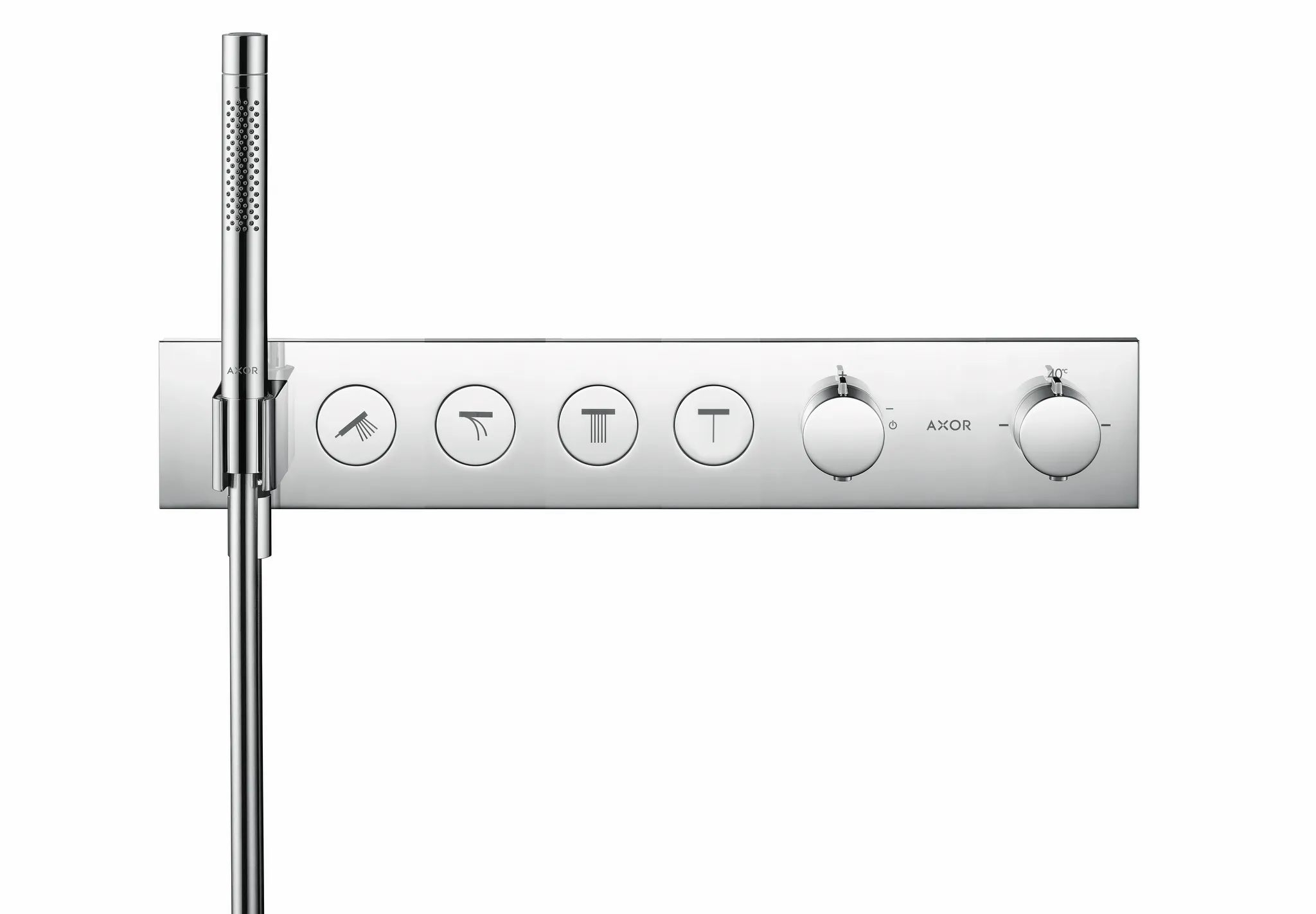 Hansgrohe AXOR ShowerSolutions Thermostatmodul Select 600⁄90 Unterputz für 4 Verbraucher chrom Hansgrohe AXOR ShowerSolutions Thermostatmodul Select 600⁄90 Unterputz für 4 Verbraucher chrom