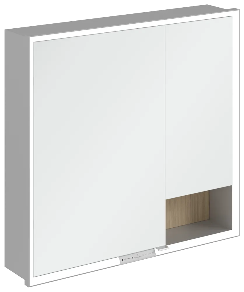 Villeroy & Boch Einbau-Spiegelschrank „My View+“ 800 × 750 × 168 mm in Nordic Oak