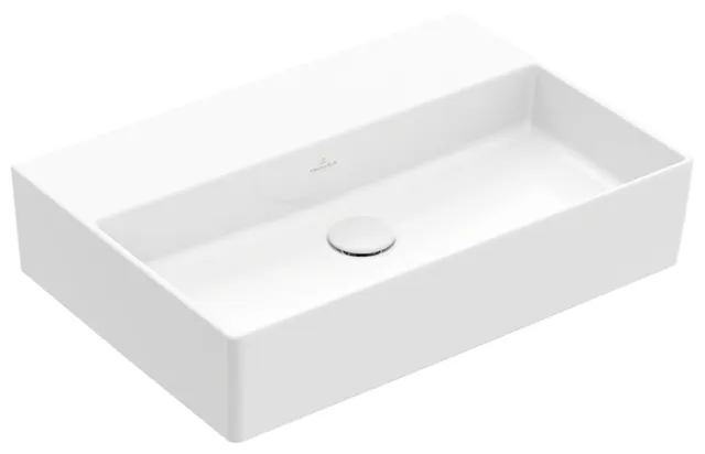 Villeroy & Boch Wandwaschtisch aus TitanCeram geschliffen „Memento 2.0“ 600 × 420 × 135 mm, ohne Hahnlochbohrung in Weiß Alpin Villeroy & Boch Wandwaschtisch aus TitanCeram geschliffen „Memento 2.0“ 600 × 420 × 135 mm, ohne Hahnlochbohrung in Weiß Alpin