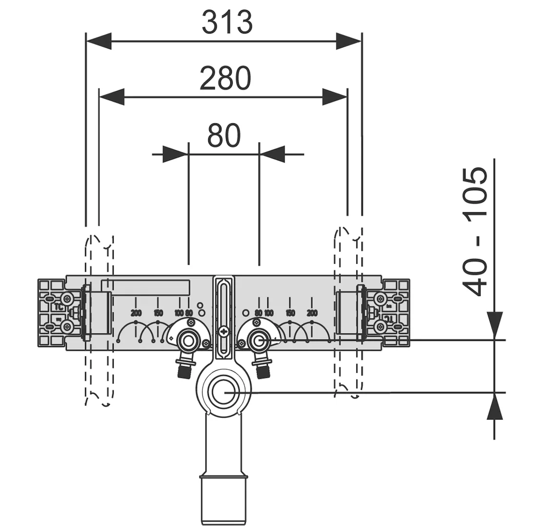 TECEprofil Anschlusseinheit für Wascht. inkl. TECElogo-Push Wandscheiben 20 × 1/2″ Siliziumbronze TECEprofil Anschlusseinheit für Wascht. inkl. TECElogo-Push Wandscheiben 20 × 1/2″ Siliziumbronze