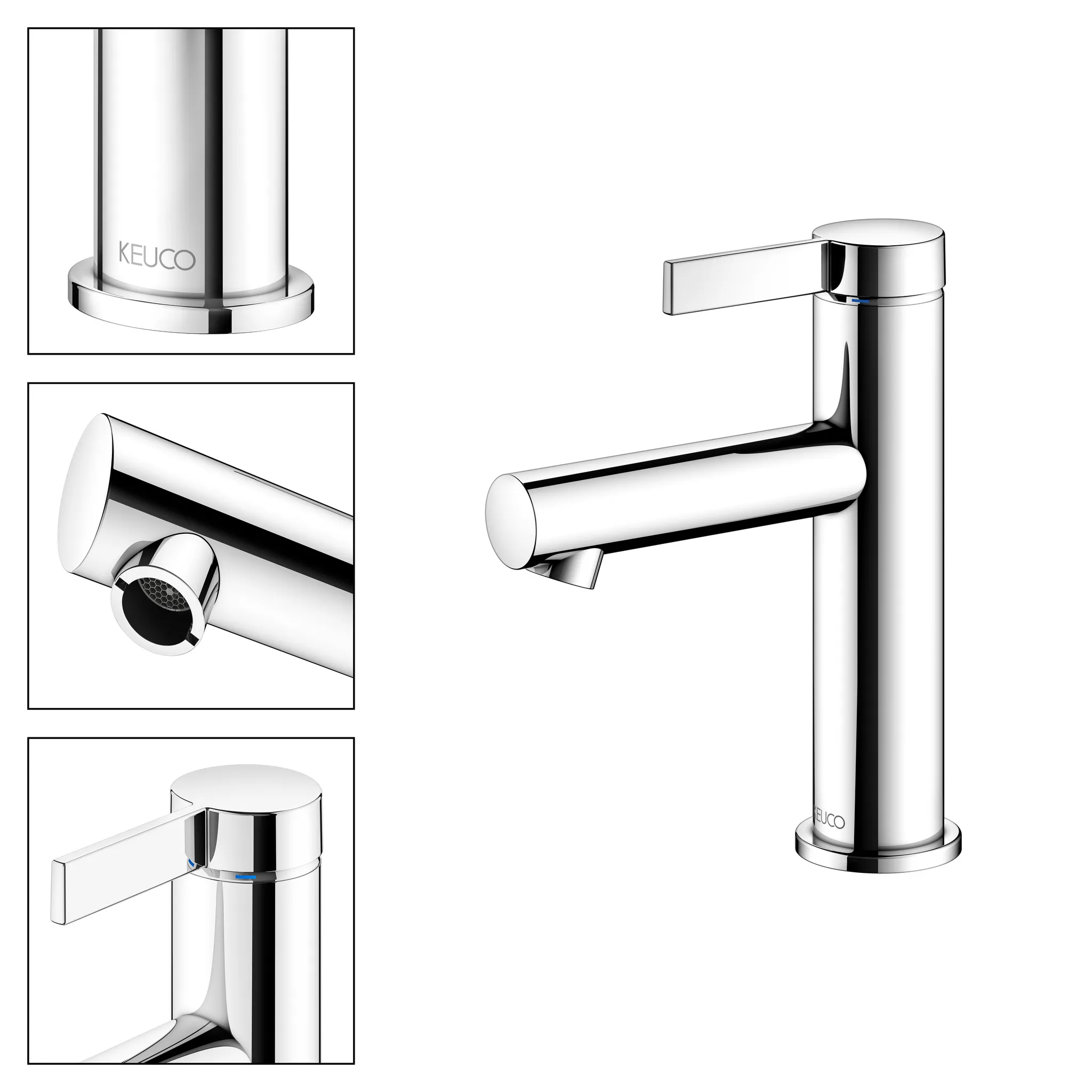 IXMO 59502011100 Einhebel-Waschtischmischer 100 ohne Zugstangen-Ablaufgarnitur IXMO Pure, Rosette rund/eckig verchromt IXMO 59502011100 Einhebel-Waschtischmischer 100 ohne Zugstangen-Ablaufgarnitur IXMO Pure, Rosette rund/eckig verchromt