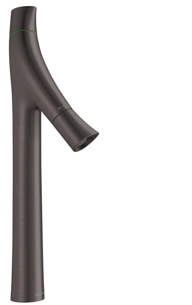 Hansgrohe AXOR Starck Organic 2-Griff Waschtischmischer 240, Brushed Black Chrome, Ausladung 124 mm, Auslaufhöhe 241 mm