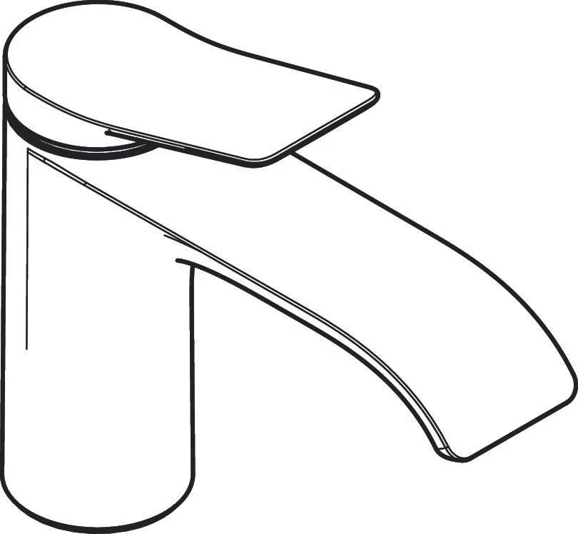Hansgrohe Vivenis Standventil 80, Chrom, Auslaufhöhe 80 mm, Ausladung 133 mm, Keramikmischsystem, Hebelgriff