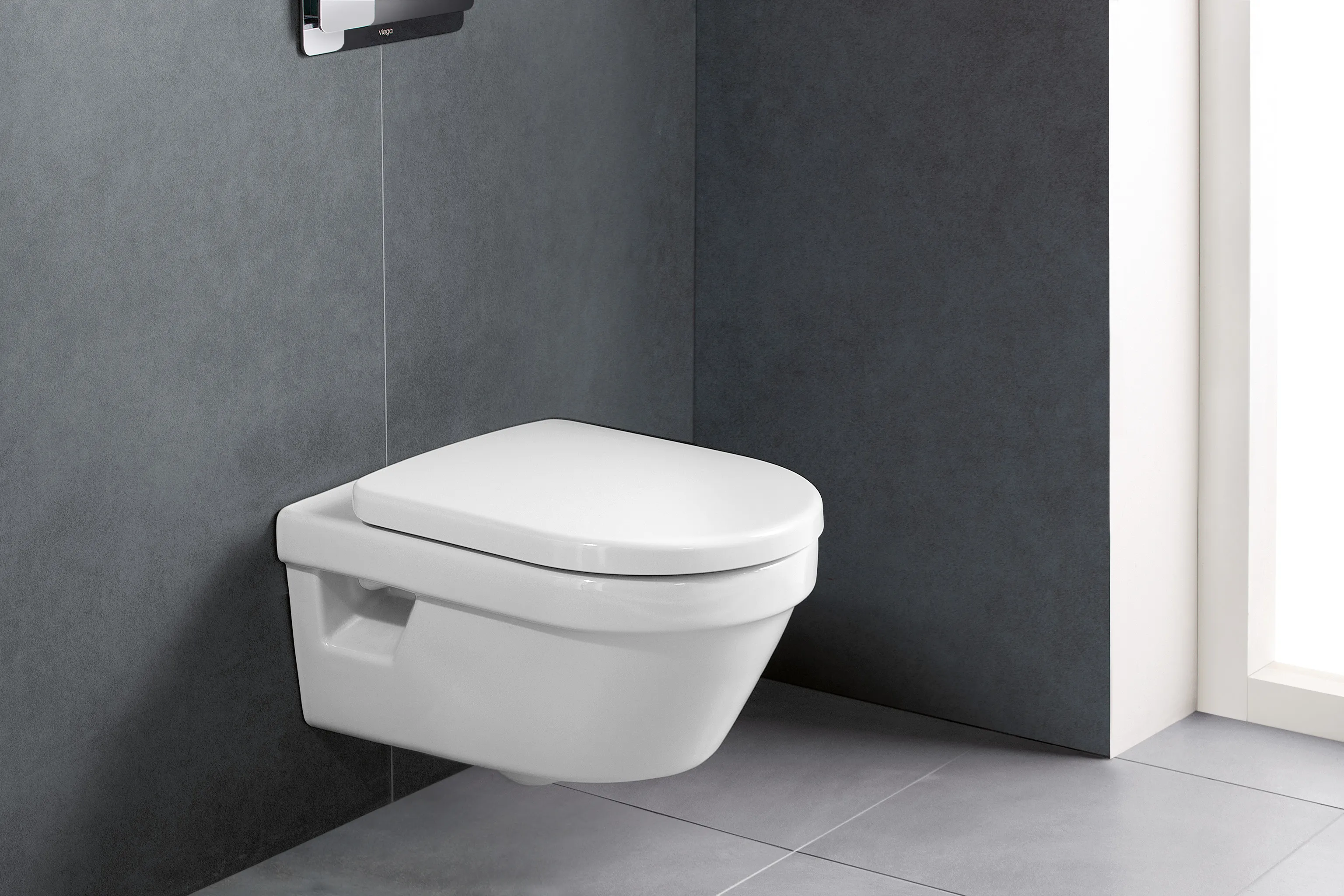 Wand-Tiefspül-WC DirectFlush „Architectura“ 37 × 33 × 53 cm  mit CeramicPlus