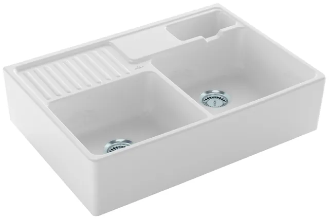 Villeroy & Boch Küchenspülbecken „Spülstein“ 895 × 630 × 220 mm in Weiß Alpin