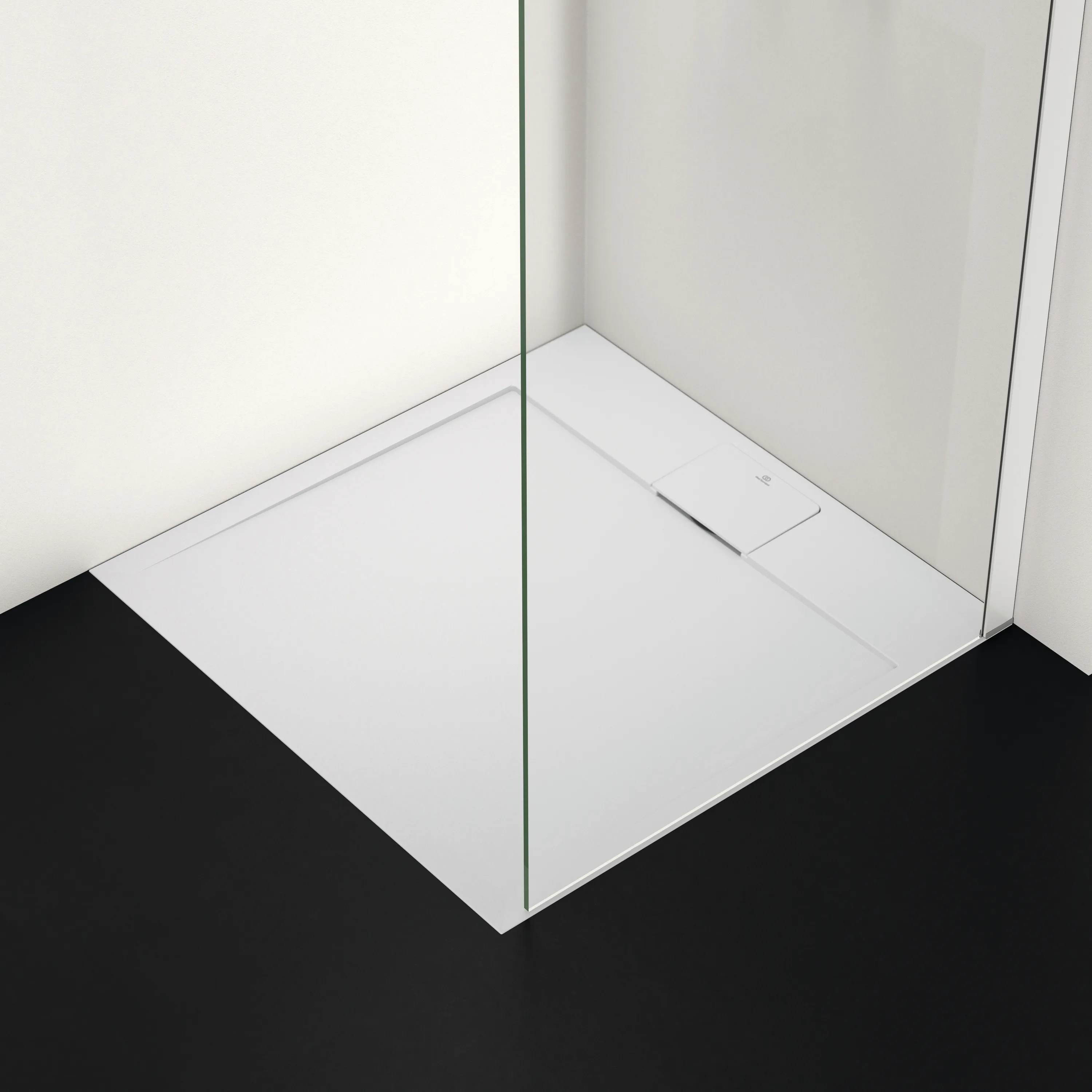 Ideal Standard Duschwanne „UltraFlatSi.life“ 80 × 80 cm in Carraraweiß