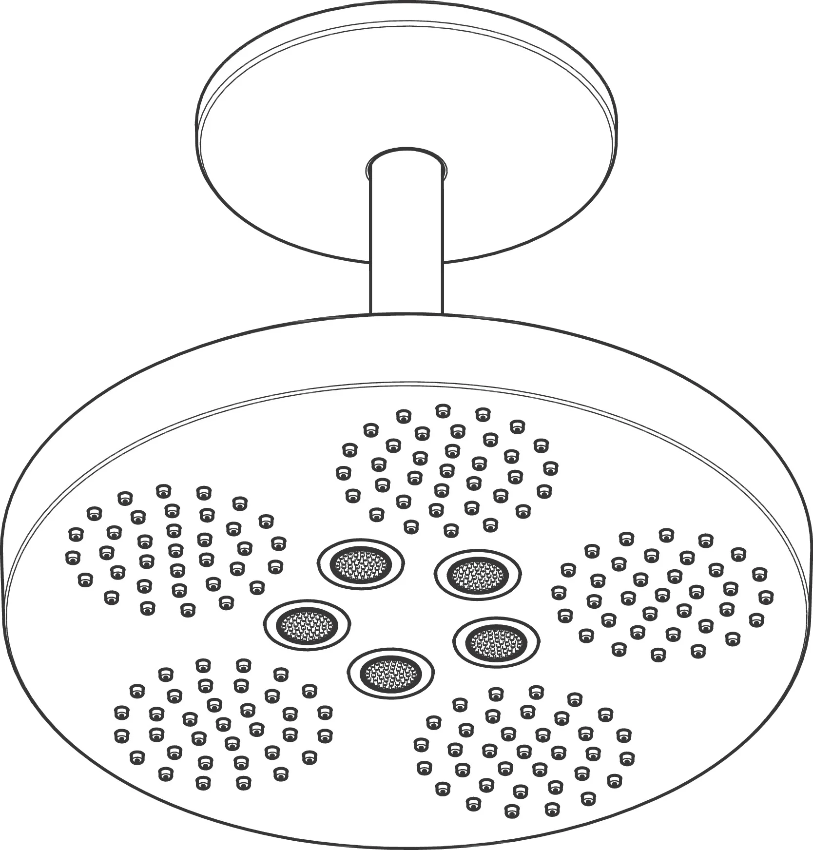 Hansgrohe AXOR One Kopfbrause 280 2jet, Chrom, Deckenmontage, PowderRain & Rain Strahl, 18,1 l/min Durchfluss Hansgrohe AXOR One Kopfbrause 280 2jet, Chrom, Deckenmontage, PowderRain & Rain Strahl, 18,1 l/min Durchfluss