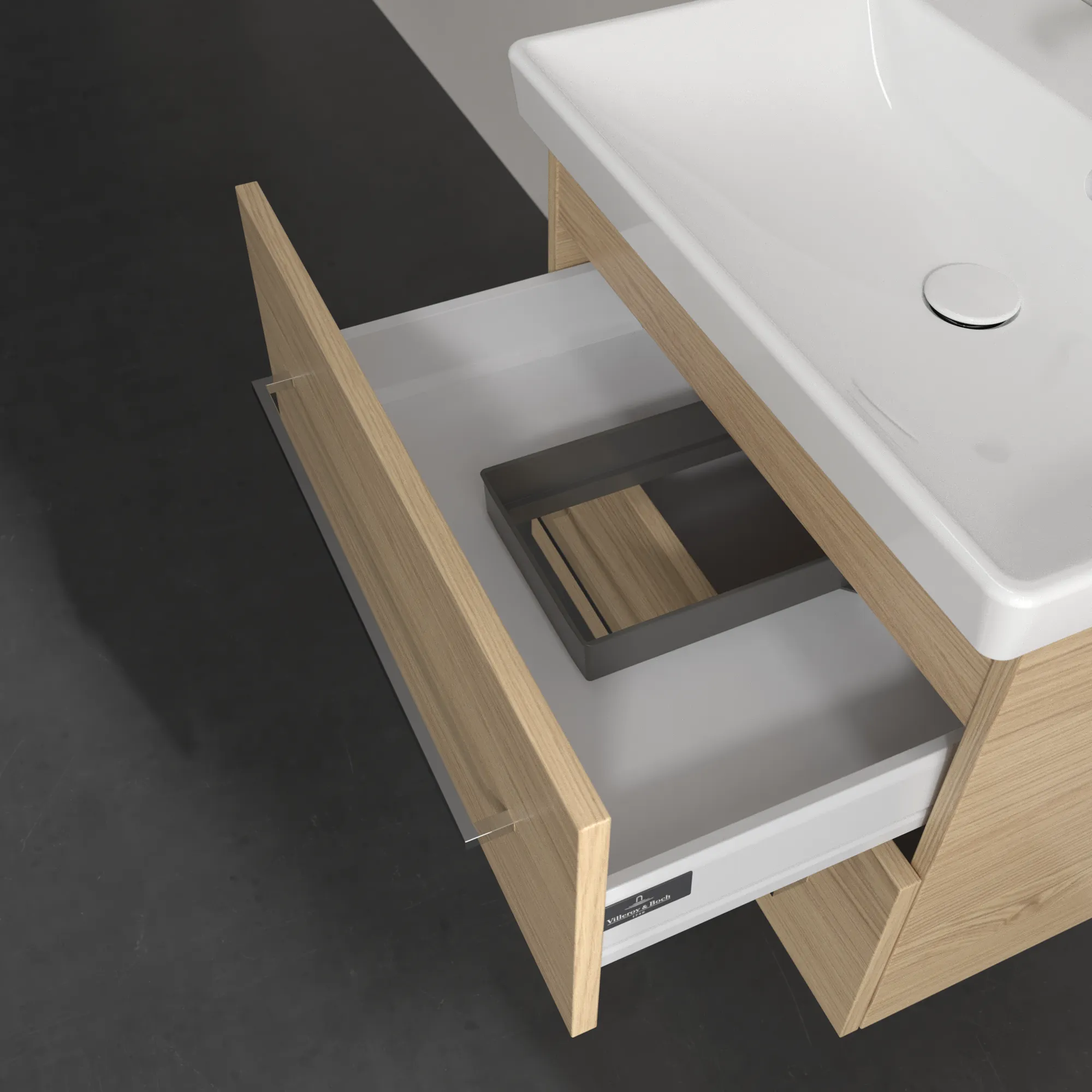 Villeroy & Boch Avento Unterschrank für Unterbauwaschbecken 626x514x484mm Eckig Holz Nordic Oak
