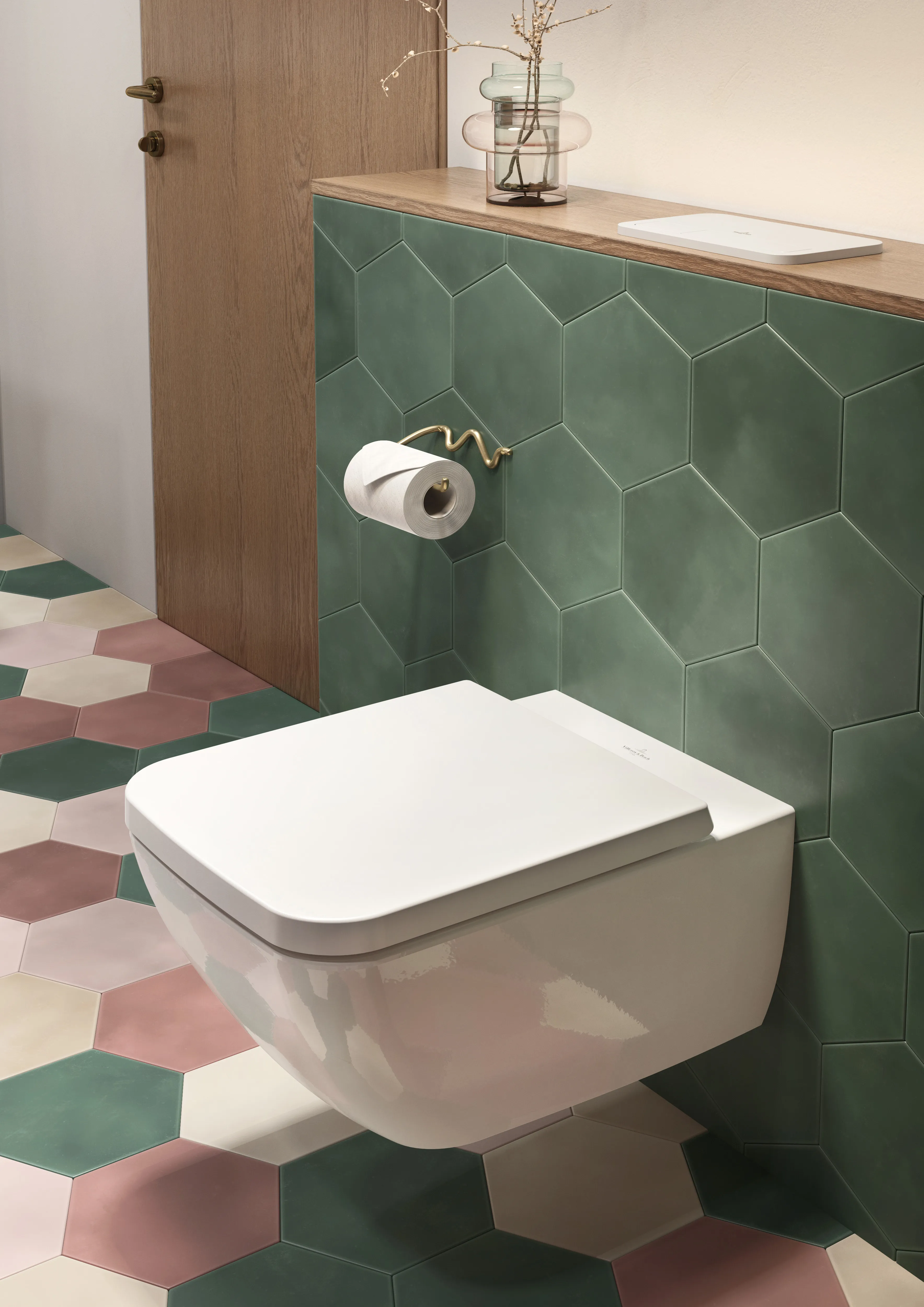 Wand-Tiefspül-WC DirectFlush „Venticello“ mit DirektFlush, Spülrandlos 37,5 × 33 × 56 cm in Weiß Alpin, ohne Spülrand