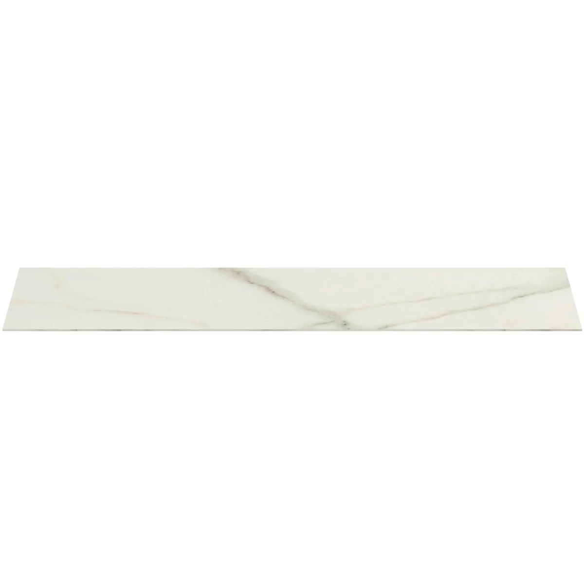 Waschtischplatte Conca, aus Keramik, 1587x505x6mm, Marmor Noir Desir