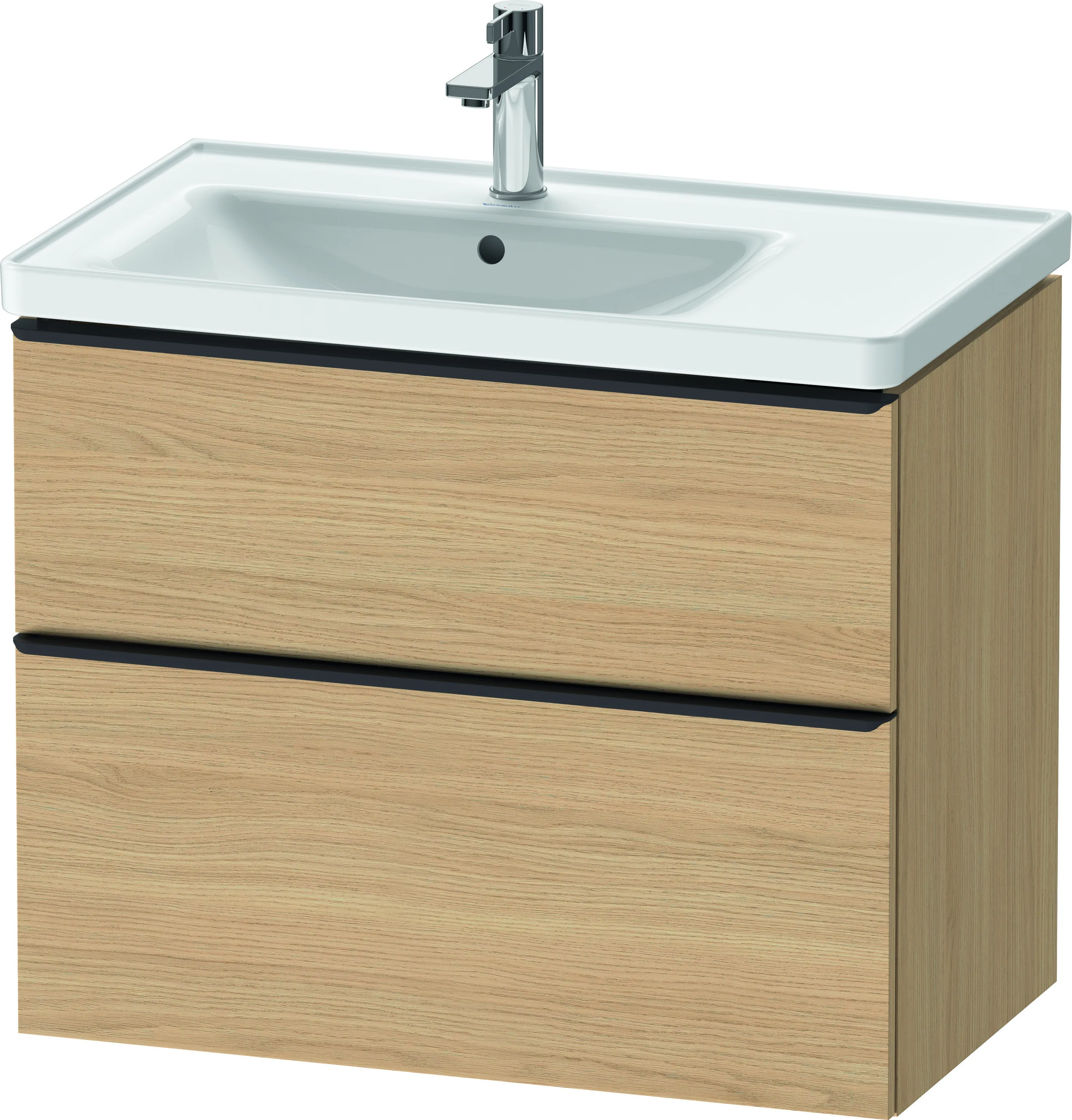 Duravit Waschtischunterschrank wandhängend „D-Neo“ 78,4 × 62,5 × 45,2 cm Eiche Natur
