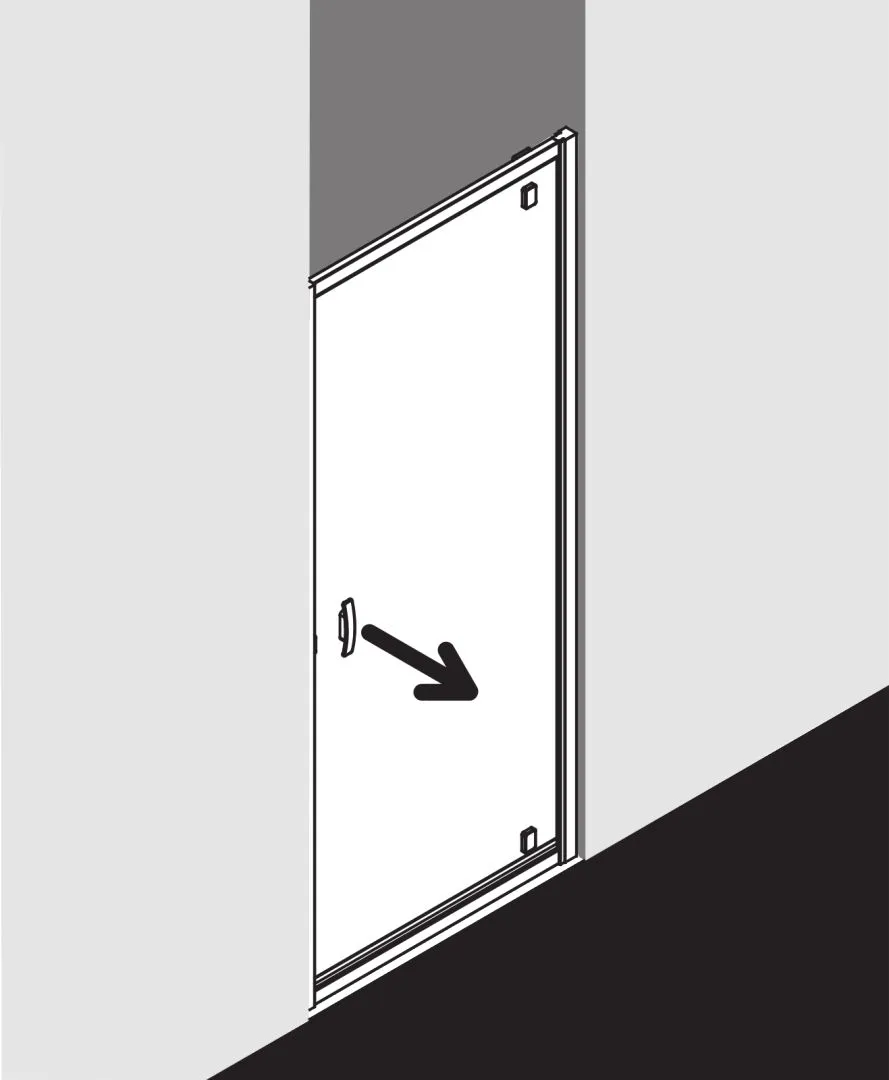 Kermi Duschdesign IBIZA 2000 Schwingtür, I2 KOD, 1750x750mm