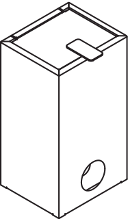 Hygienekombination, Edelstahl, spiegelpoliert, Fassungsvermögen ca. 6 Liter, Breite 160 mm, Höhe 290 mm, Tiefe 140 mm, Wandmontage