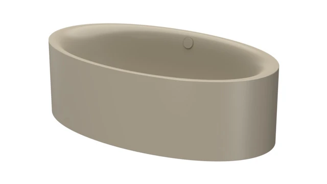 Bette oval Badewanne „BetteEve Oval Silhouette“ 180 × 100 cm in Cashmere