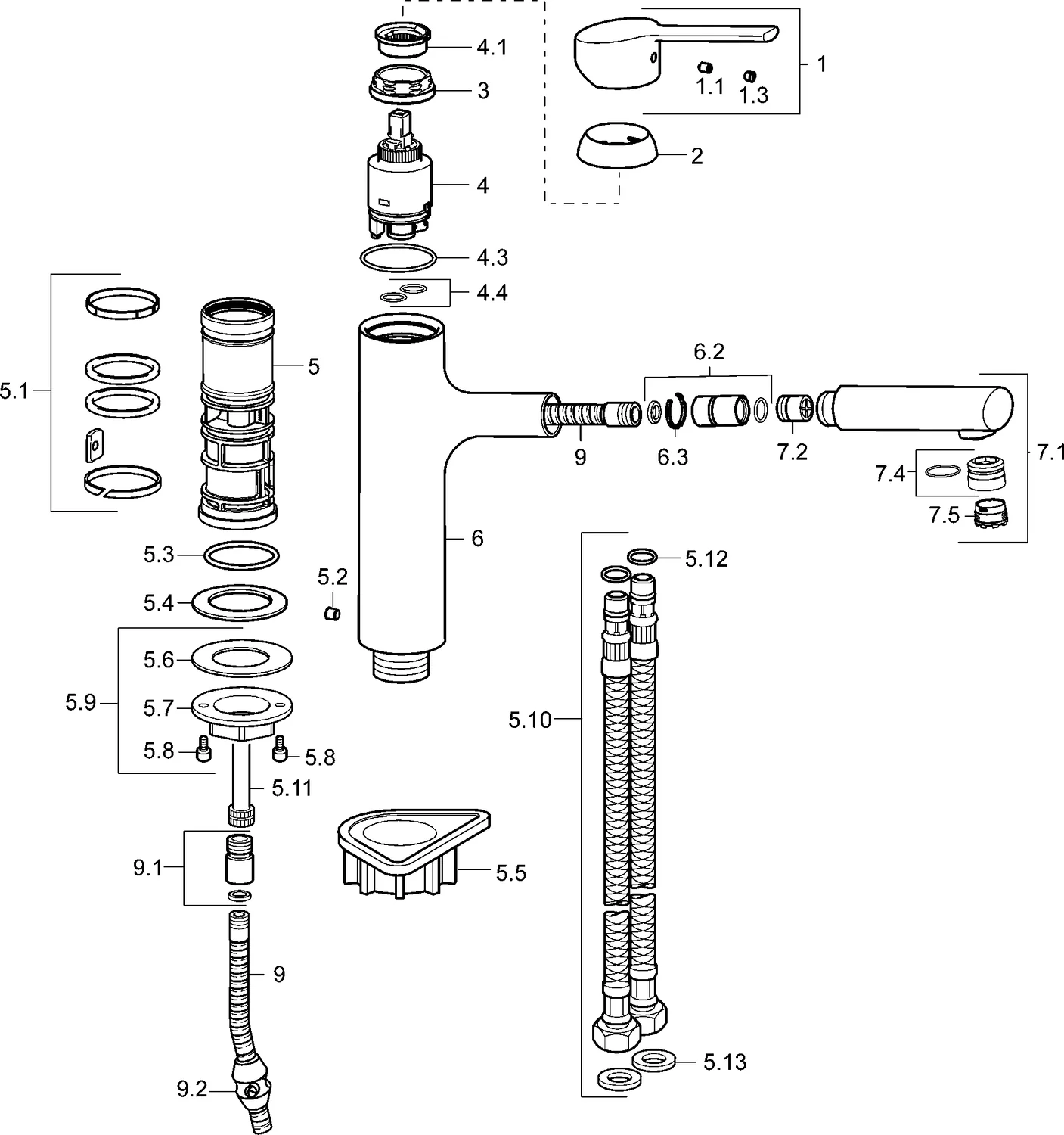 HansaRONDA Einhebelmischer Küchenarmatur HansaRONDA 0334 Ausladung 200 mm DN15 Chrom HansaRONDA Einhebelmischer Küchenarmatur HansaRONDA 0334 Ausladung 200 mm DN15 Chrom