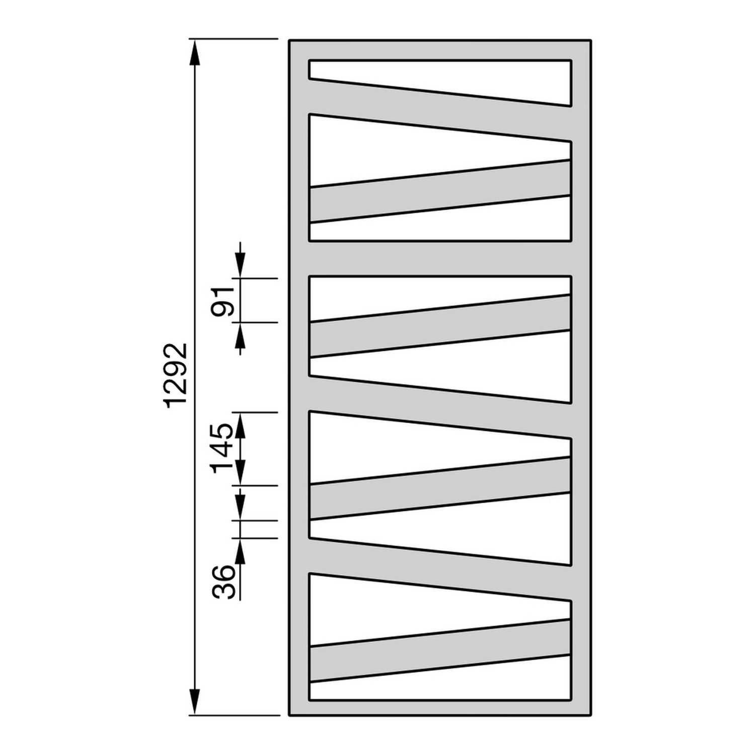 Zehnder Design-Elektroheizkörper „Ribbon“ 60 × 134 cm in Verkehrsweiß (RAL 9016, glänzend)