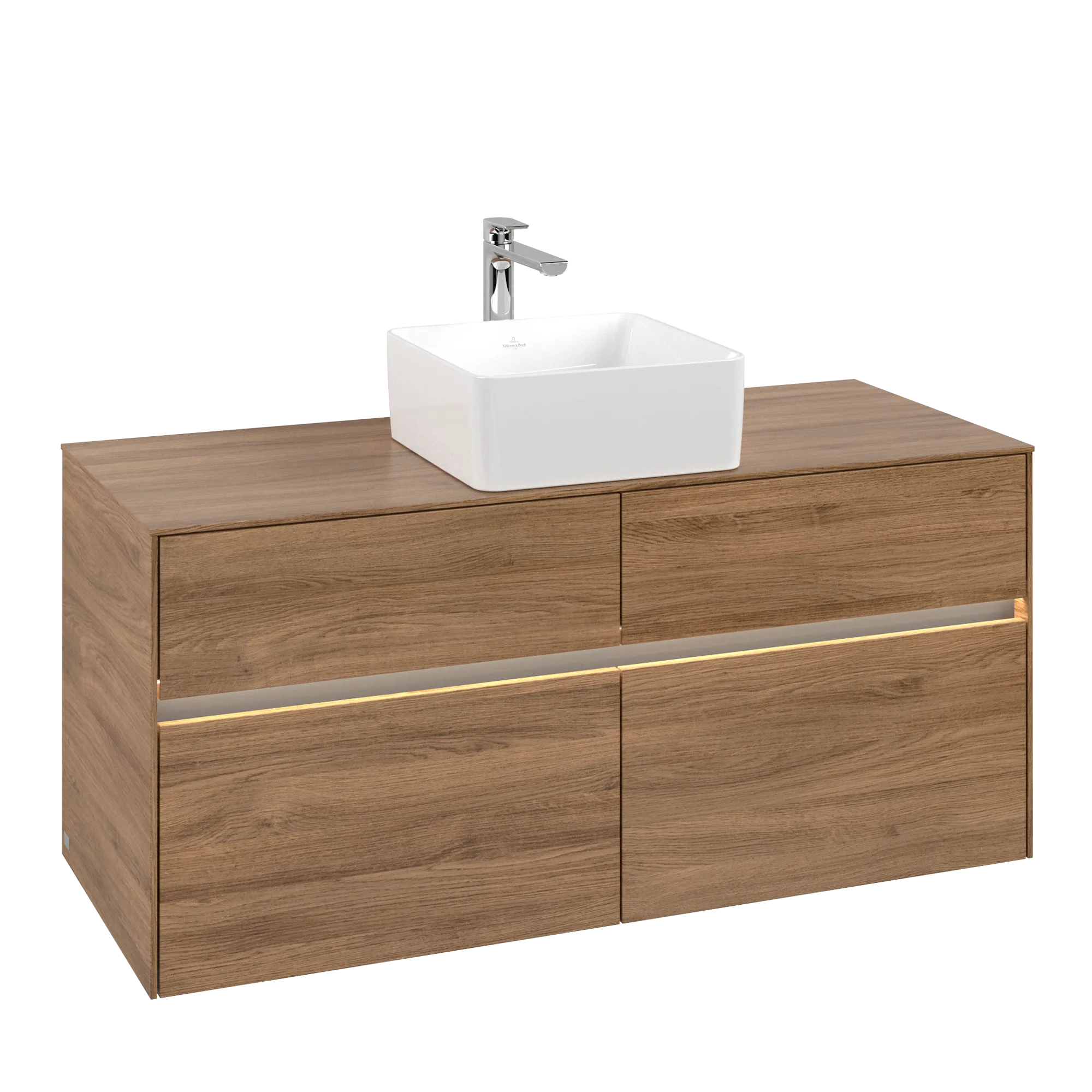 Villeroy & Boch Collaro Waschbeckenunterschrank C041B0, 1200x548x500 mm, Kansas Oak