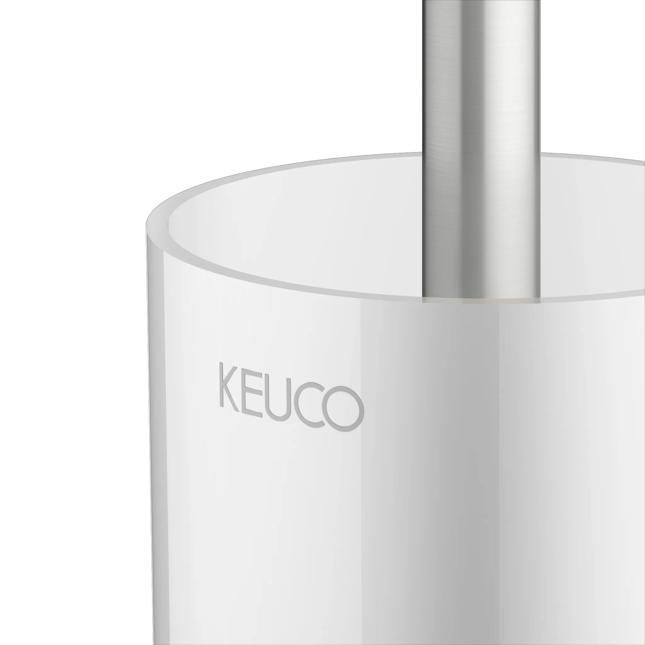 KEUCO EDITION 11 Toilettenbürstengarnitur mit Echtkristall-Einsatz Edelstahl-finish KEUCO EDITION 11 Toilettenbürstengarnitur mit Echtkristall-Einsatz Edelstahl-finish