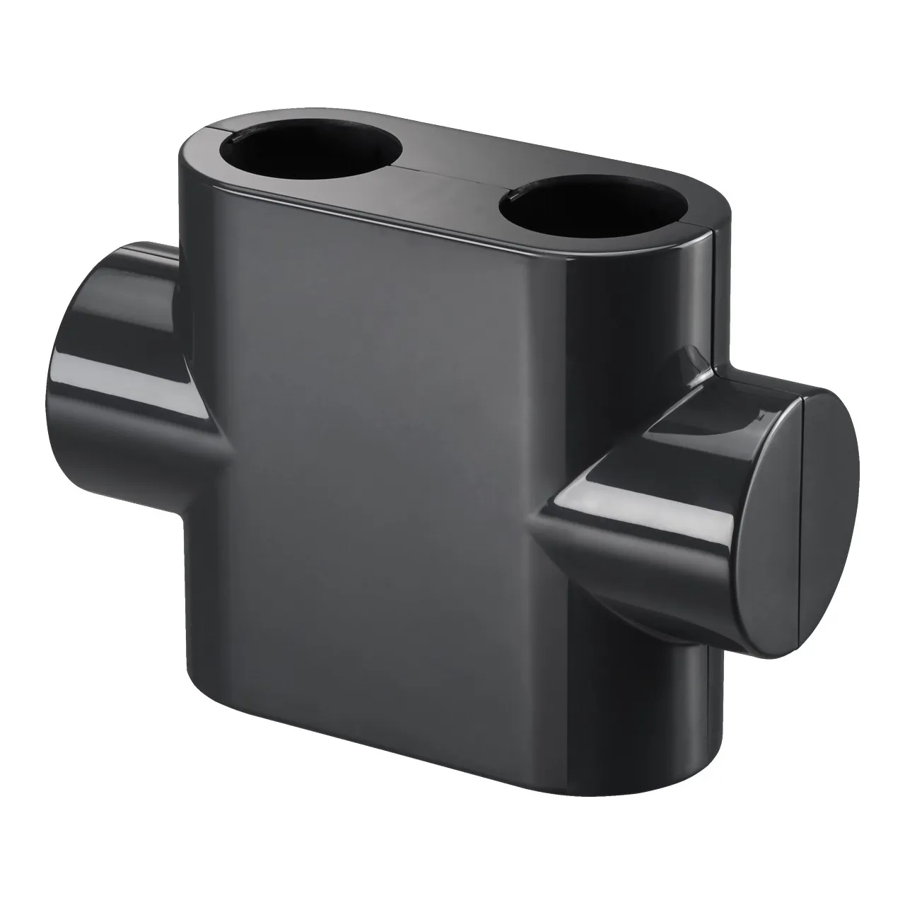 Design in Bad Anschlussgarnitur für Heizkörper mit 50 mm Anschluss Durchgangsform „Multiblock T“ in anthrazit Design in Bad Anschlussgarnitur für Heizkörper mit 50 mm Anschluss Durchgangsform „Multiblock T“ in anthrazit