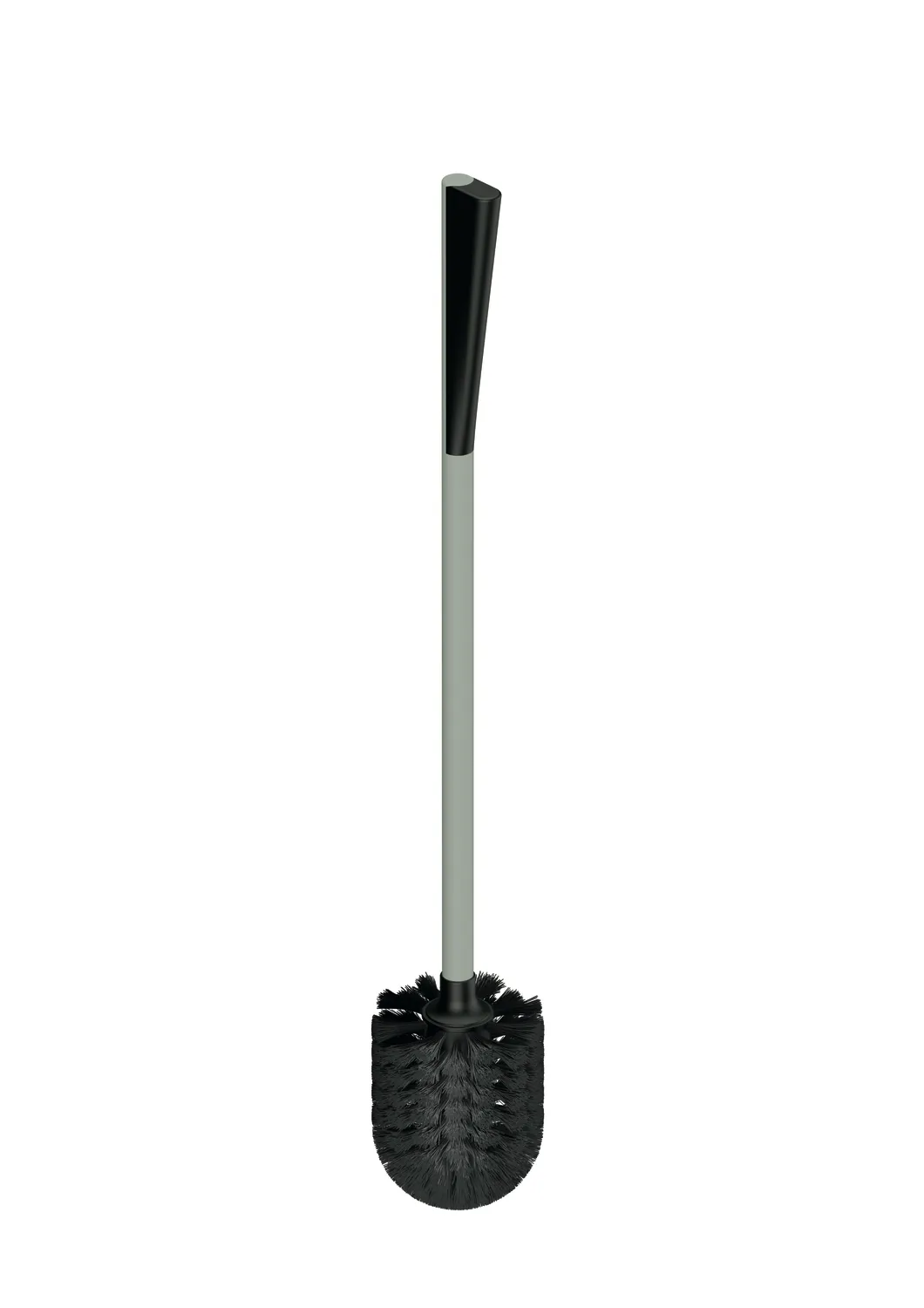 HEWI WC-Bürste der Serie 801, Polyamid, matt, ergonomischer Griff, auswechselbarer Bürstenkopf, Felsgrau