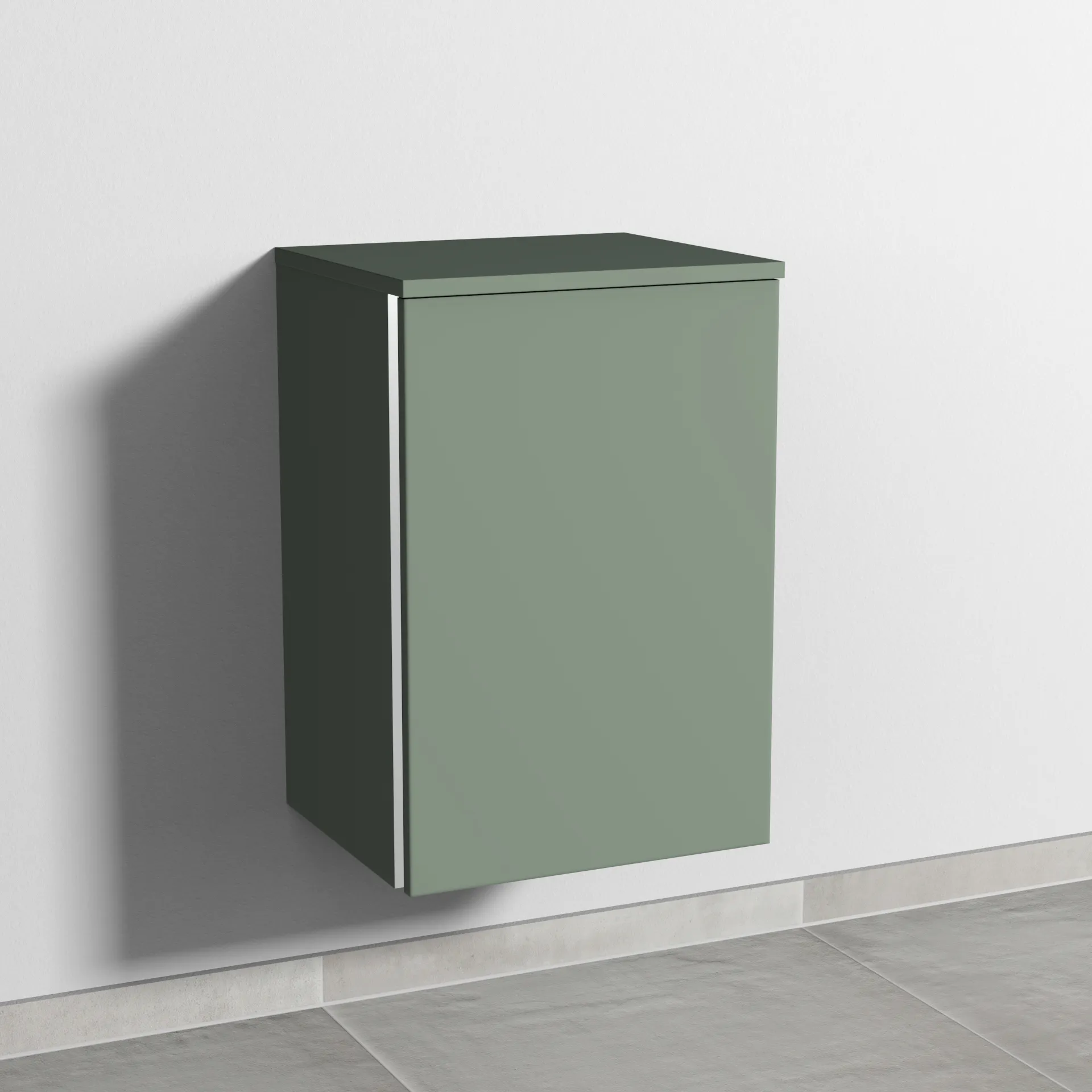 Sanipa Unterschrank „3way“ 400 × 580 × 345 mm Anschlag rechts, in Soft-Green, Anschlag rechts