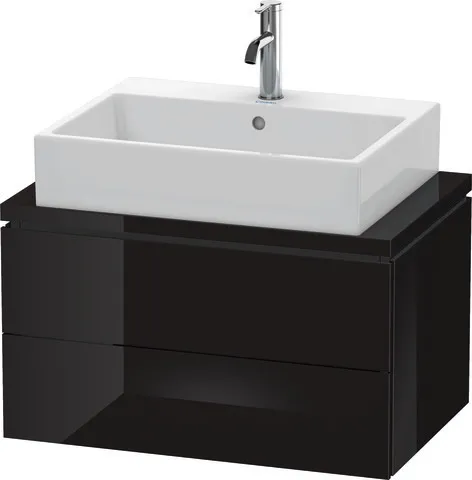 Duravit Waschtischunterschrank wandhängend „L-Cube“ 72 × 40 × 47,7 cm Schwarz Hochglanz Duravit Waschtischunterschrank wandhängend „L-Cube“ 72 × 40 × 47,7 cm Schwarz Hochglanz