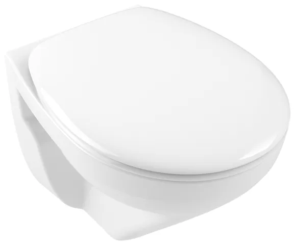 Wand-Tiefspül-WC Combi-Pack DirectFlush „O.novo“ Compact 36 × 38 cm in Weiß Alpin, ohne Spülrand