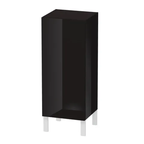 Duravit Halbhochschrank „L-Cube“ 25 × 60 × 20 cm Schwarz Hochglanz