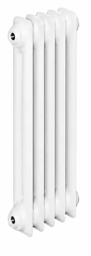 ASW DIN-Stahlradiator HG-TEC, 5 Glieder, Nabenabstand 500 mm, Länge 250 mm, Höhe 600 mm, Tiefe 110 mm in RAL 9010