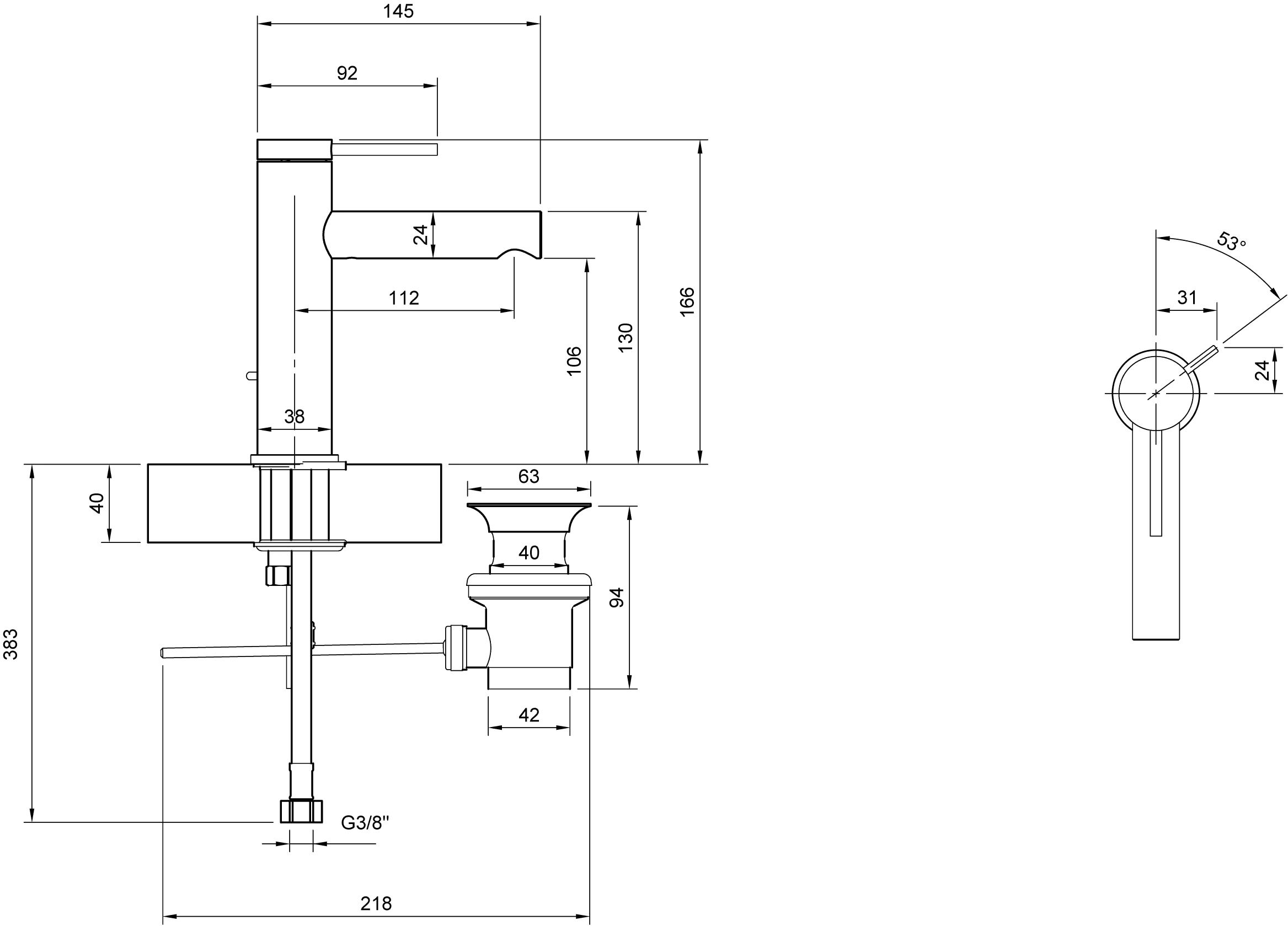 Villeroy & Boch Einhebel-Waschtischarmatur Loop & Friends, rund, Chrom, 45 x 149 x 166 mm, Standmontage Villeroy & Boch Einhebel-Waschtischarmatur Loop & Friends, rund, Chrom, 45 x 149 x 166 mm, Standmontage