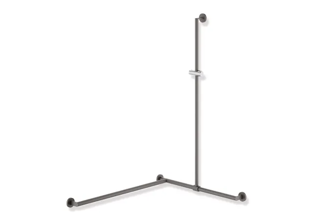 HEWI Duschhandlauf System 900 PG56, Dunkelgrau Perlglimmer tiefmatt