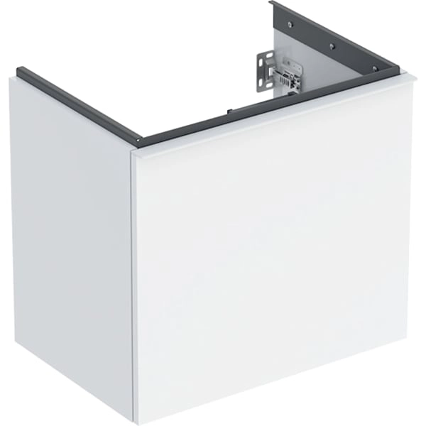Acanto Unterschrank für Waschtisch, mit einer Schublade und einer Innenschublade, verkürzte Ausladung: Breite Waschtisch=60cm