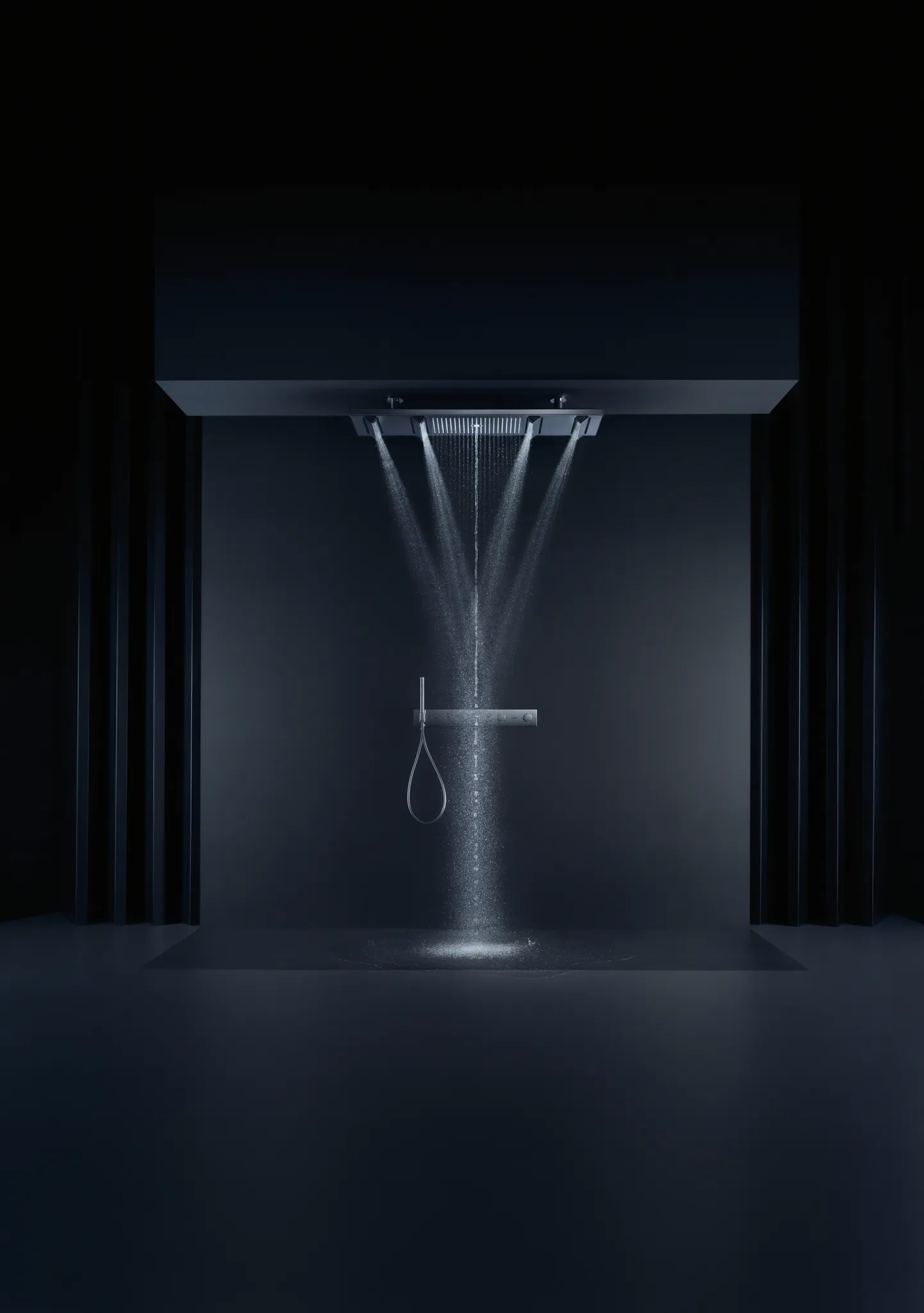Kopfbrause 1200 4jet Axor ShowerHeaven chrom mit Licht 3500 K Kopfbrause 1200 4jet Axor ShowerHeaven chrom mit Licht 3500 K