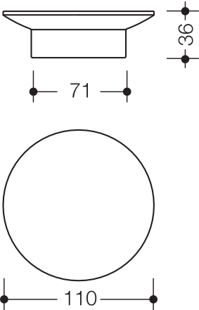 HEWI Seifenablage „System 100“ 11 × 3,6 cm