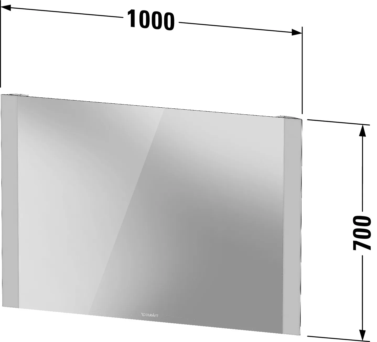 Duravit Spiegel „Licht & Spiegel“ 100 × 70 cm Duravit Spiegel „Licht & Spiegel“ 100 × 70 cm