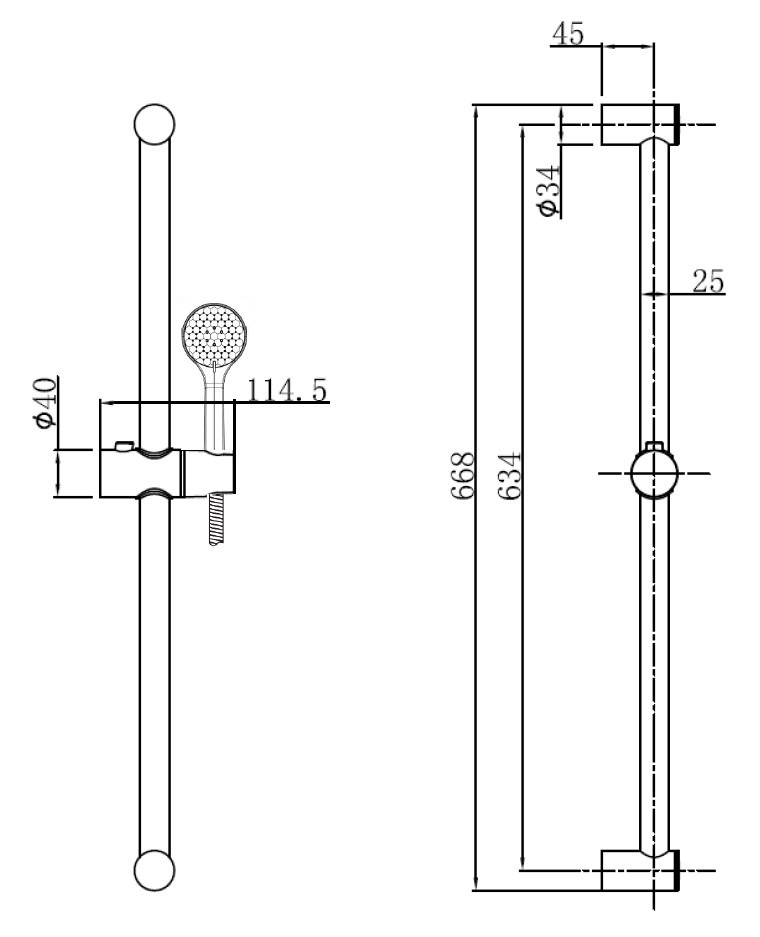 Brauseset AqvaBasic II - Handbrause 5-fach verstellbar, easy-clean - Wandstange 600 × 25 mm - Konusgleiter - Metall-Brauseschlauch 1600 mm × 1/2″ × 1/2″ Konus - chrom Brauseset AqvaBasic II - Handbrause 5-fach verstellbar, easy-clean - Wandstange 600 × 25 mm - Konusgleiter - Metall-Brauseschlauch 1600 mm × 1/2″ × 1/2″ Konus - chrom
