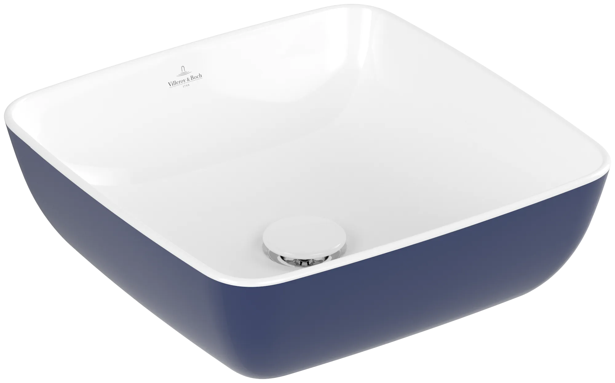 Villeroy & Boch Aufsatzwaschtisch aus TitanCeram „Artis“ 130 mm in Deep Ocean