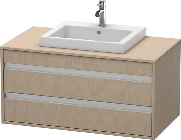 Duravit Waschtischunterschrank wandhängend „Ketho“ 100 × 49,6 × 55 cm Leinen Duravit Waschtischunterschrank wandhängend „Ketho“ 100 × 49,6 × 55 cm Leinen