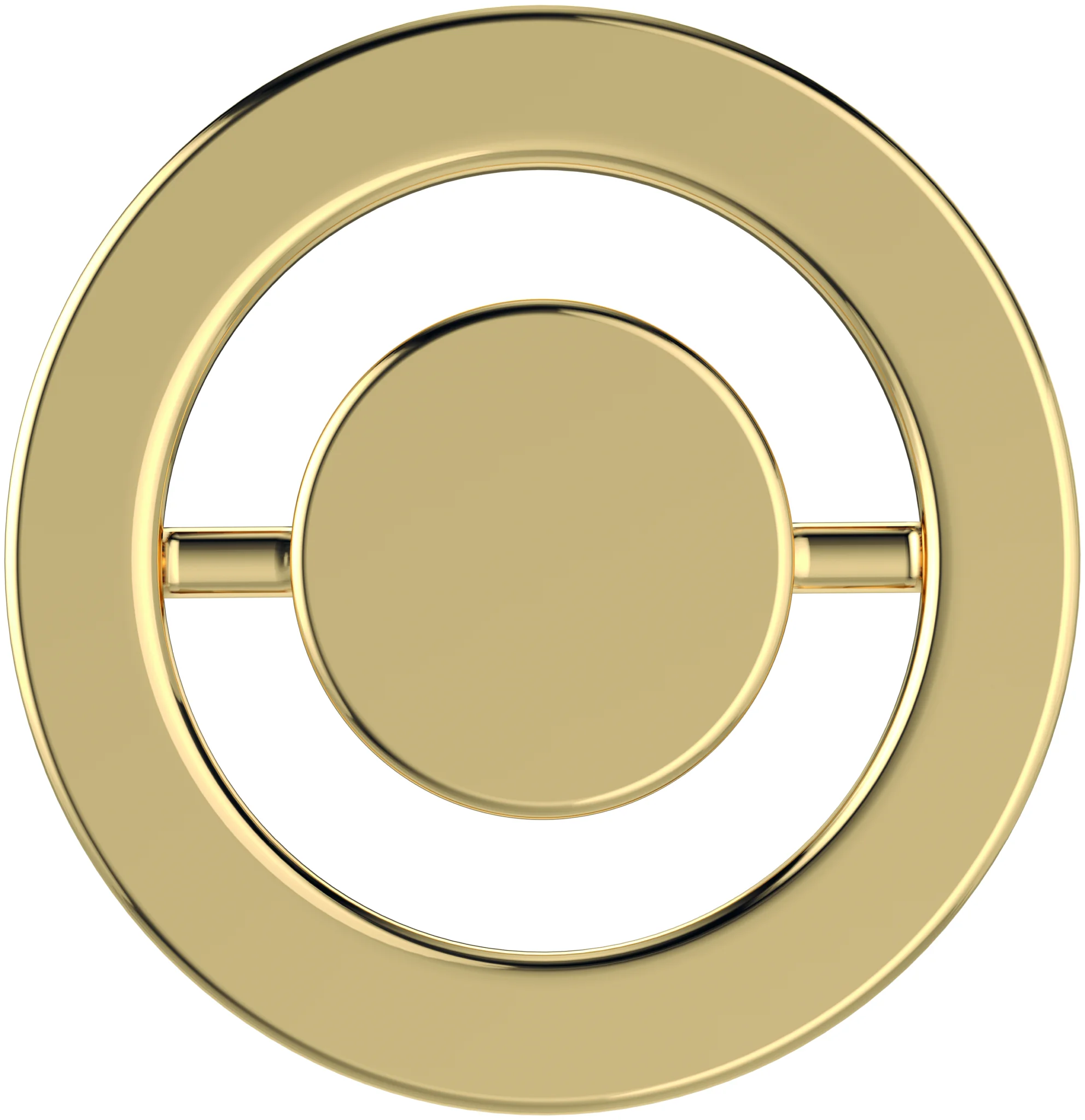 Villeroy & Boch Abdeckkappe für Überlauf Zubehör 829910, 50x65mm, Edelstahl Gold matt