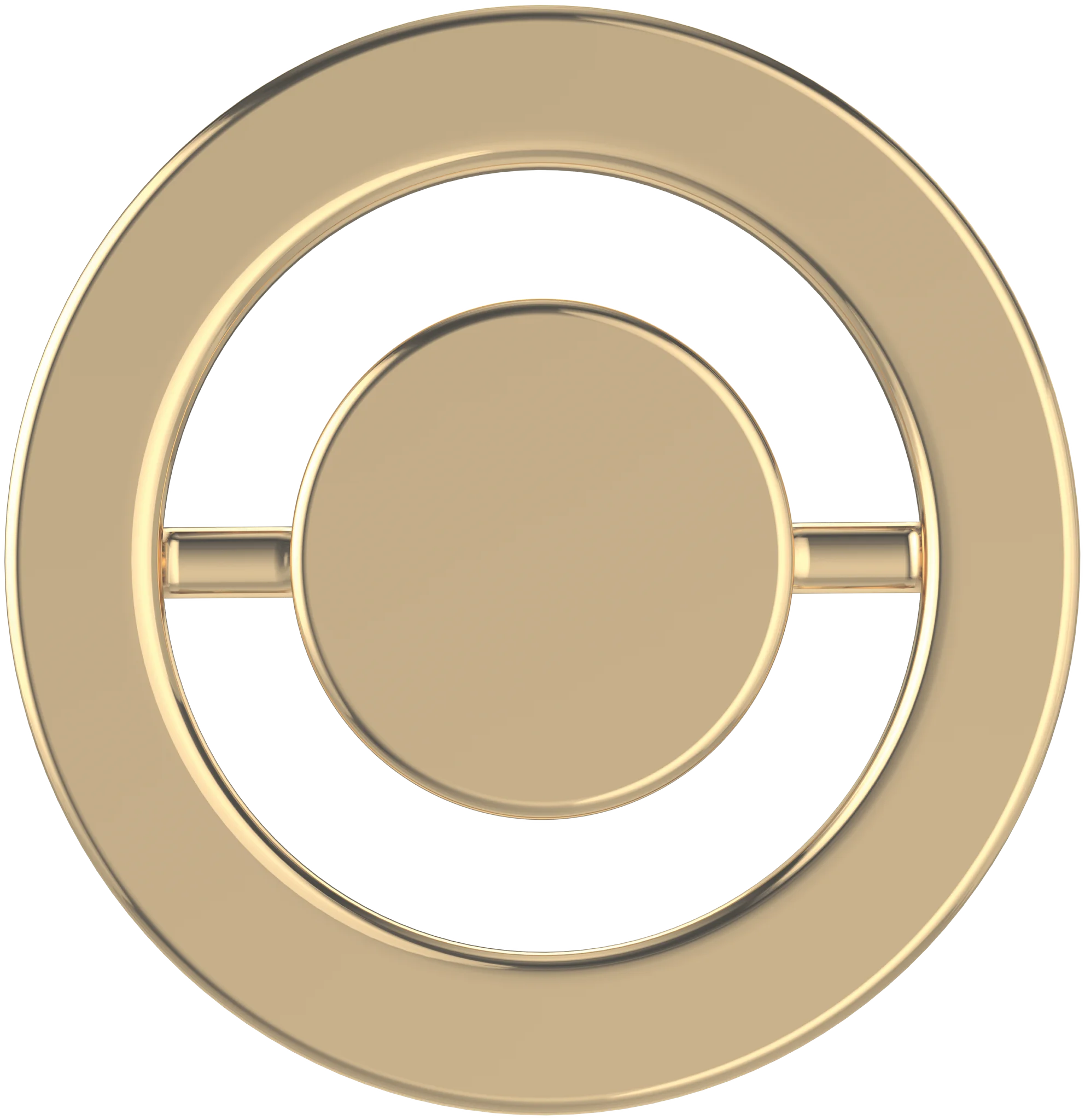 Villeroy & Boch Abdeckkappe für Überlauf Zubehör 829910, 50x65mm, Edelstahl Gold matt