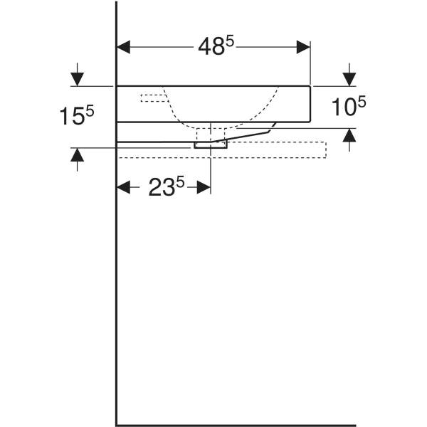 Aufsatzwaschtisch „iCon“, rechteckig 75 × 48,5 cm in weiß alpin Aufsatzwaschtisch „iCon“, rechteckig 75 × 48,5 cm in weiß alpin