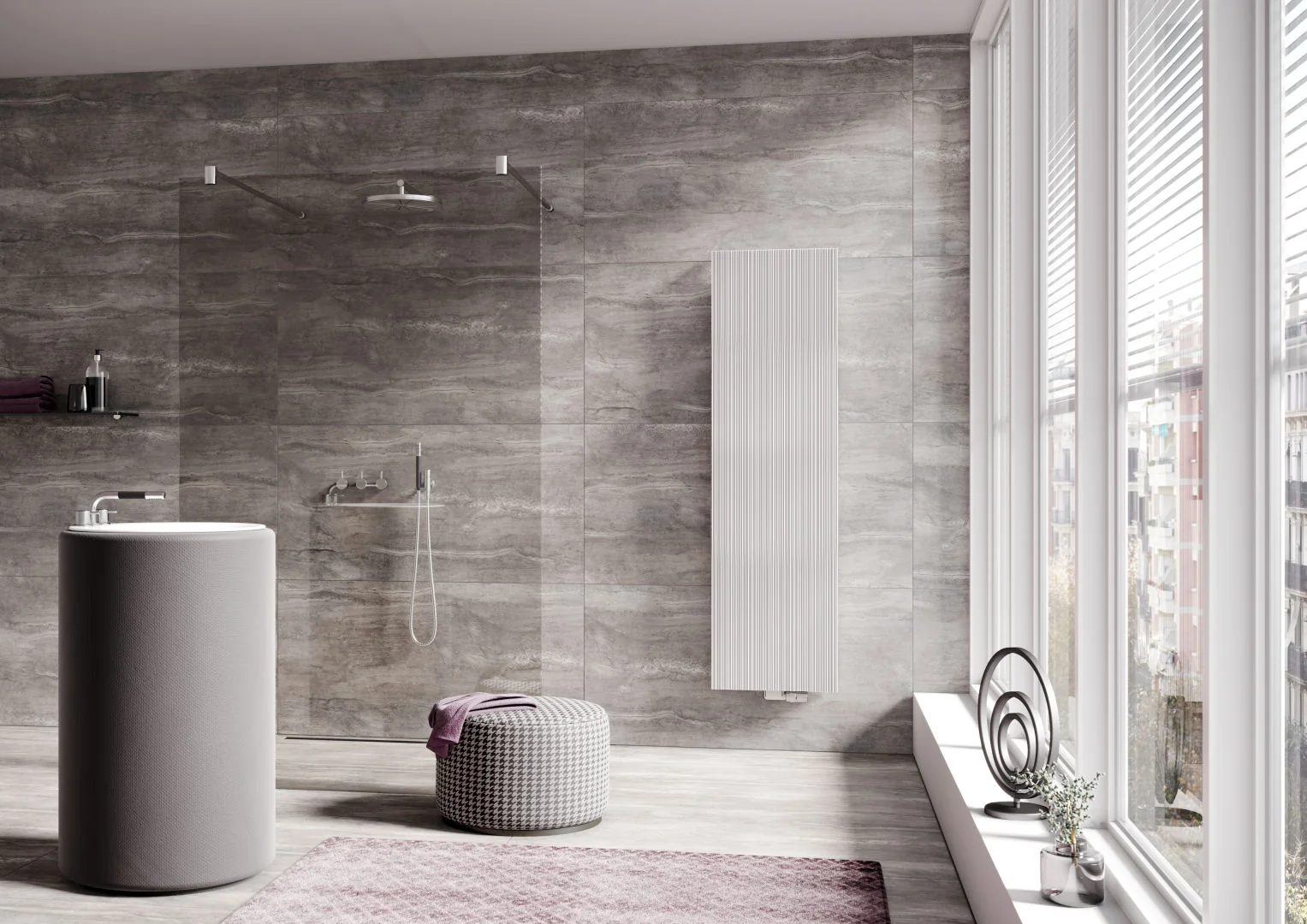Kermi Design-Heizkörper „Bryce®“ V75 60 × 200 cm in Farbkonzept Kermi Design-Heizkörper „Bryce®“ V75 60 × 200 cm in Farbkonzept