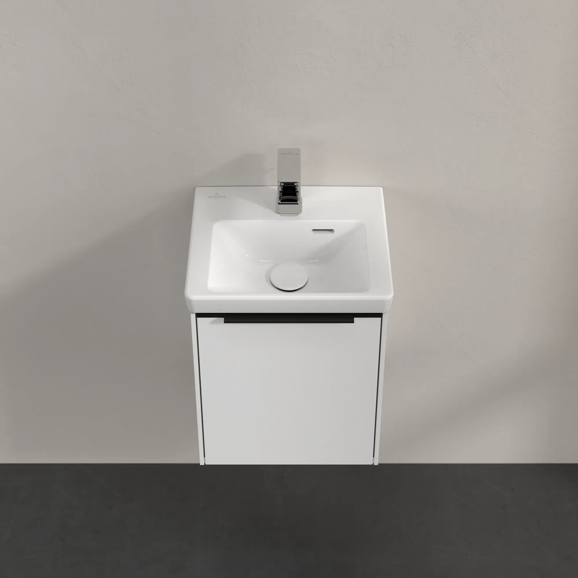 Villeroy & Boch Waschbeckenunterschrank Subway 3.0, Brilliant White, 351 x 429 x 293 mm, 1 Tür, SoftClosing, Wandmontage