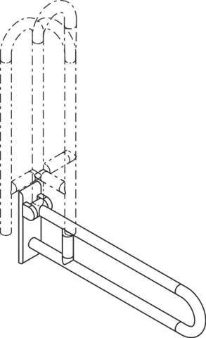 HEWI Stützklappgriff „Serie 801“ HEWI Stützklappgriff „Serie 801“