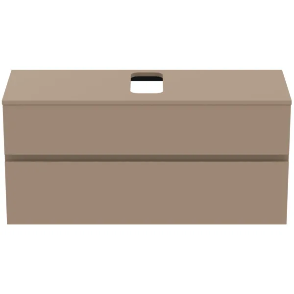 Ideal Standard Waschtischunterschrank Finesse, Modellnummer E3479UP, 1202x440x558mm, 2 Auszüge, Greige matt Ideal Standard Waschtischunterschrank Finesse, Modellnummer E3479UP, 1202x440x558mm, 2 Auszüge, Greige matt