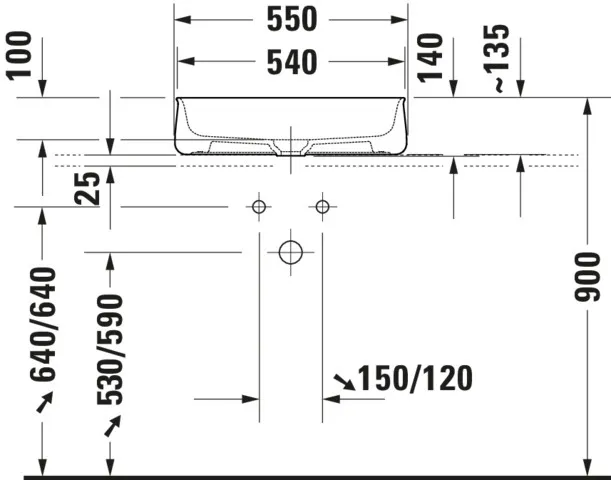 Aufsatzwaschtisch geschliffen „Zencha“ 55 × 39 × 13,5 cm, ohne Hahnlochbohrung in Grau Seidenmatt Aufsatzwaschtisch geschliffen „Zencha“ 55 × 39 × 13,5 cm, ohne Hahnlochbohrung in Grau Seidenmatt